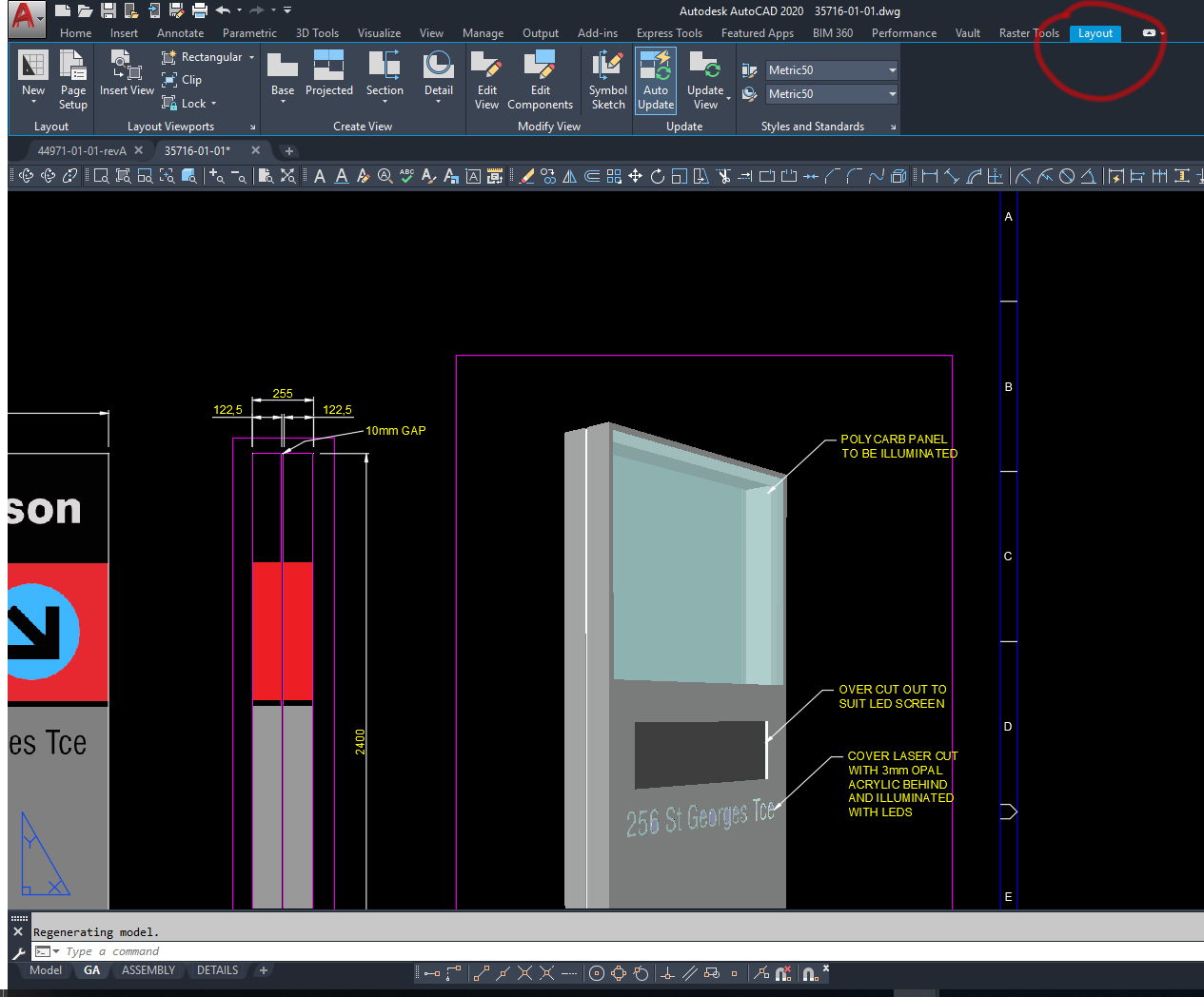 Autocad 2018 New Layouts Tab 2D Layouts from 3D Model Autodesk