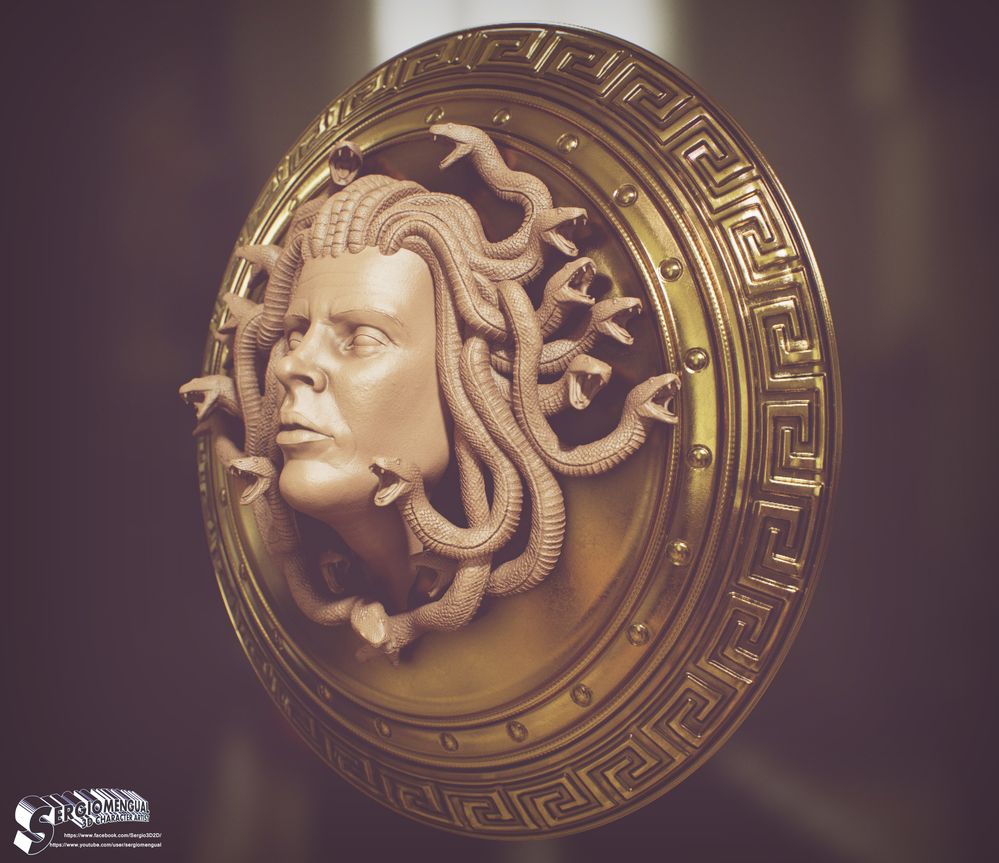 athenas shield medusa