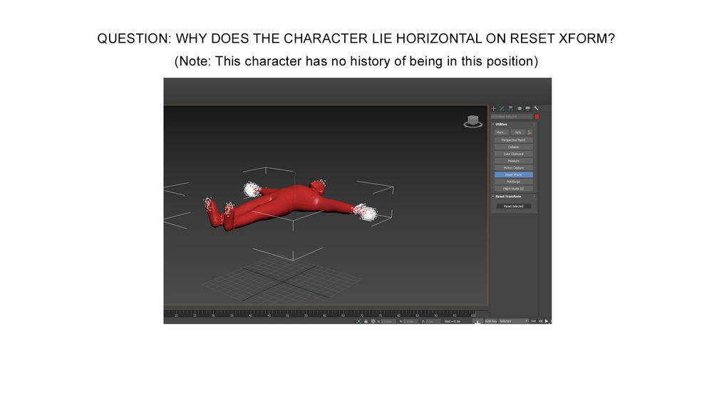 Character lies horizontal on Reset Xform? (Images included) - Autodesk  Community - 3ds Max