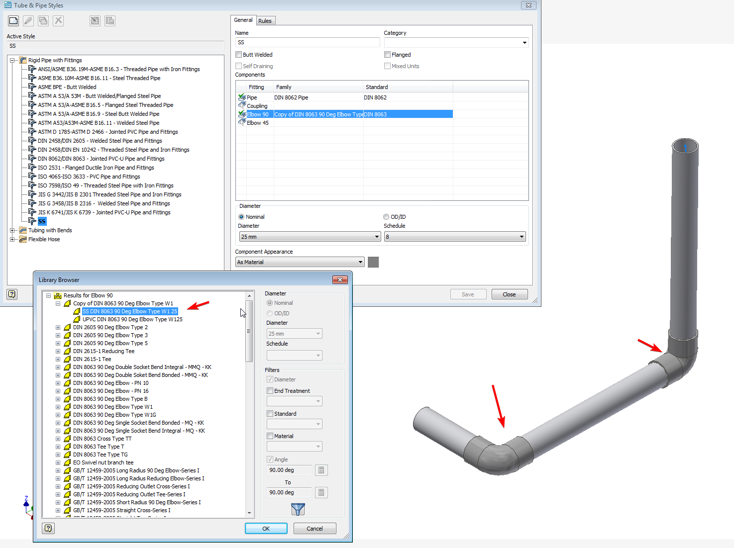 Solved T&P Pipe materials Autodesk Community
