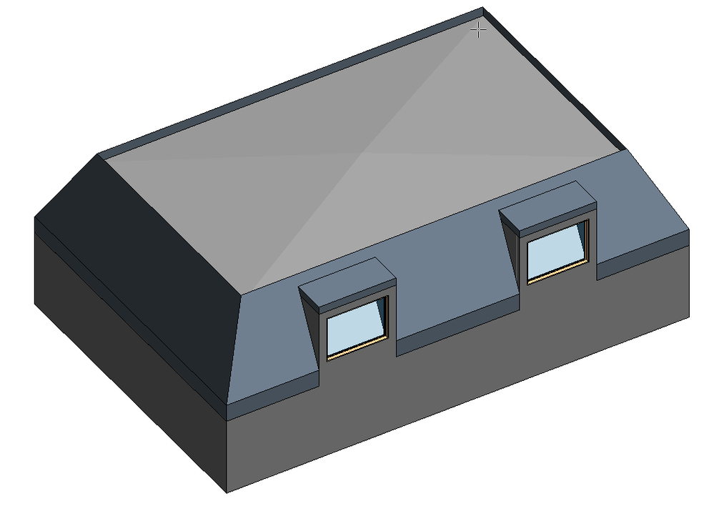 Solved Horizontal Cut In Mansard Roof For Window Autodesk Community Revit Products