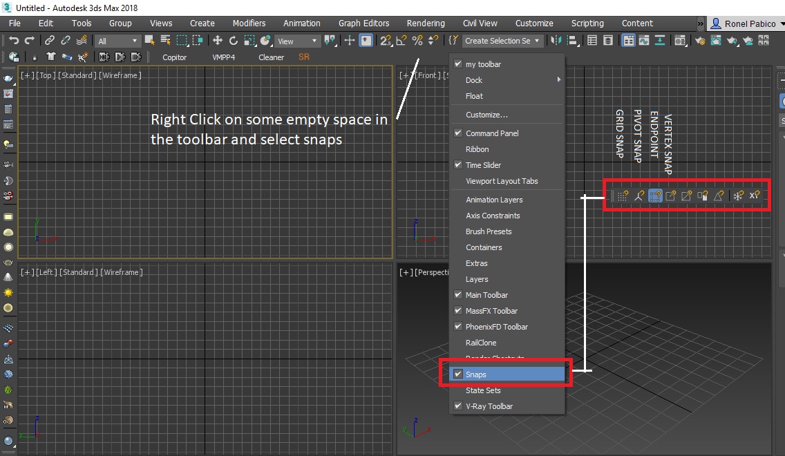 Solved: Snaps toggle problem? - Autodesk Community - 3ds Max