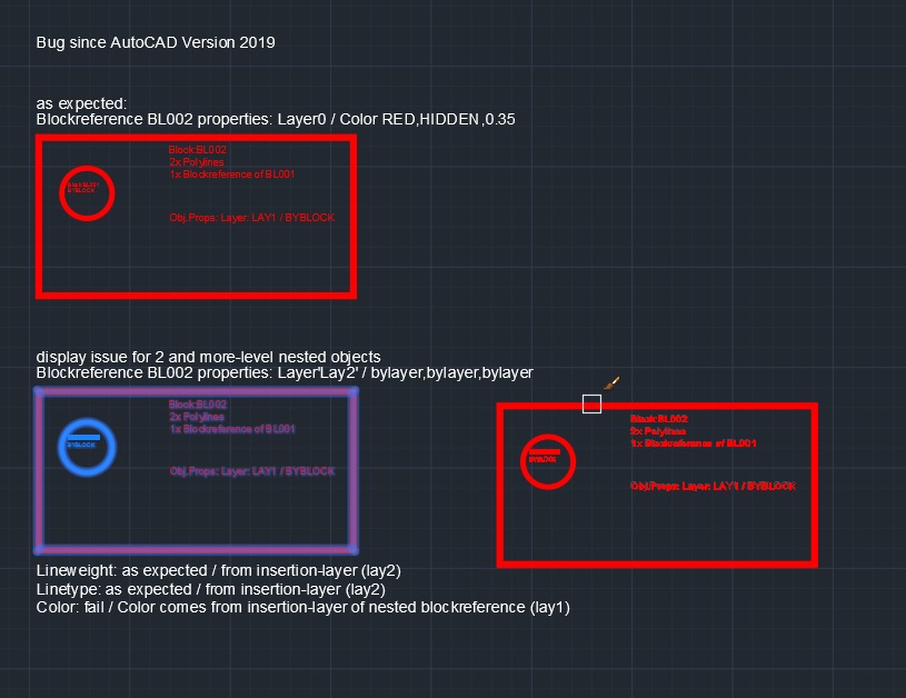 AutoCAD 2019 - Wrong Color Displayed For Nested Blocks Set To ByBlock - Autodesk Community