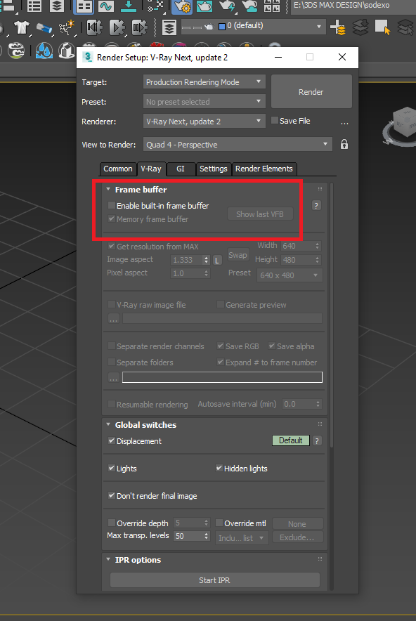 Solved: Vray 2020 won't show the image its rendering - Autodesk Community - 3ds  Max