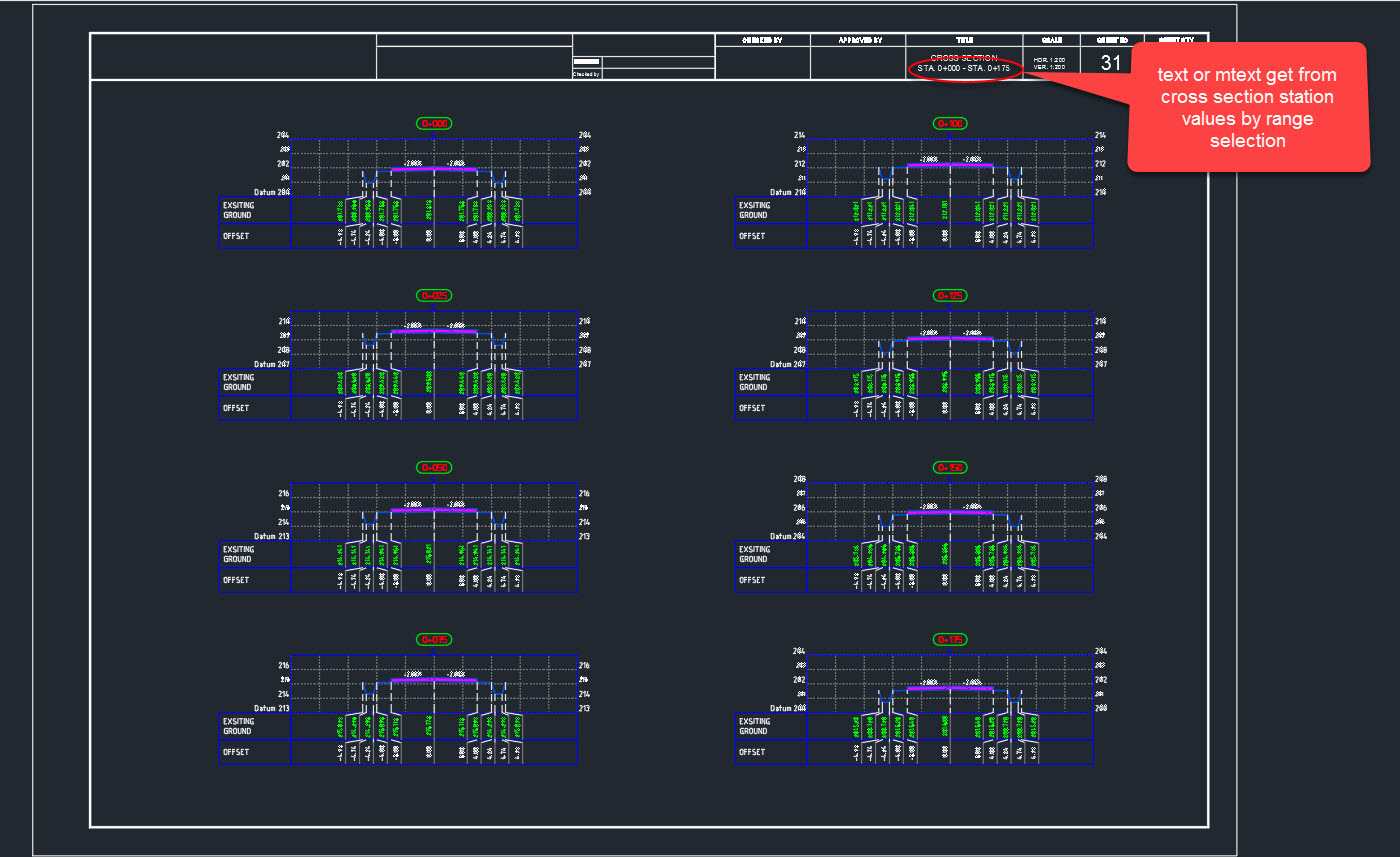 Solved: LISP routine to get cross section station value - Autodesk  Community - Civil 3D