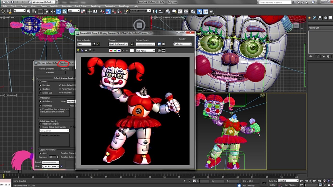 Solved: Rendering Engine Used for the "Five Nights at Freddy's" Games? -  Autodesk Community - 3ds Max