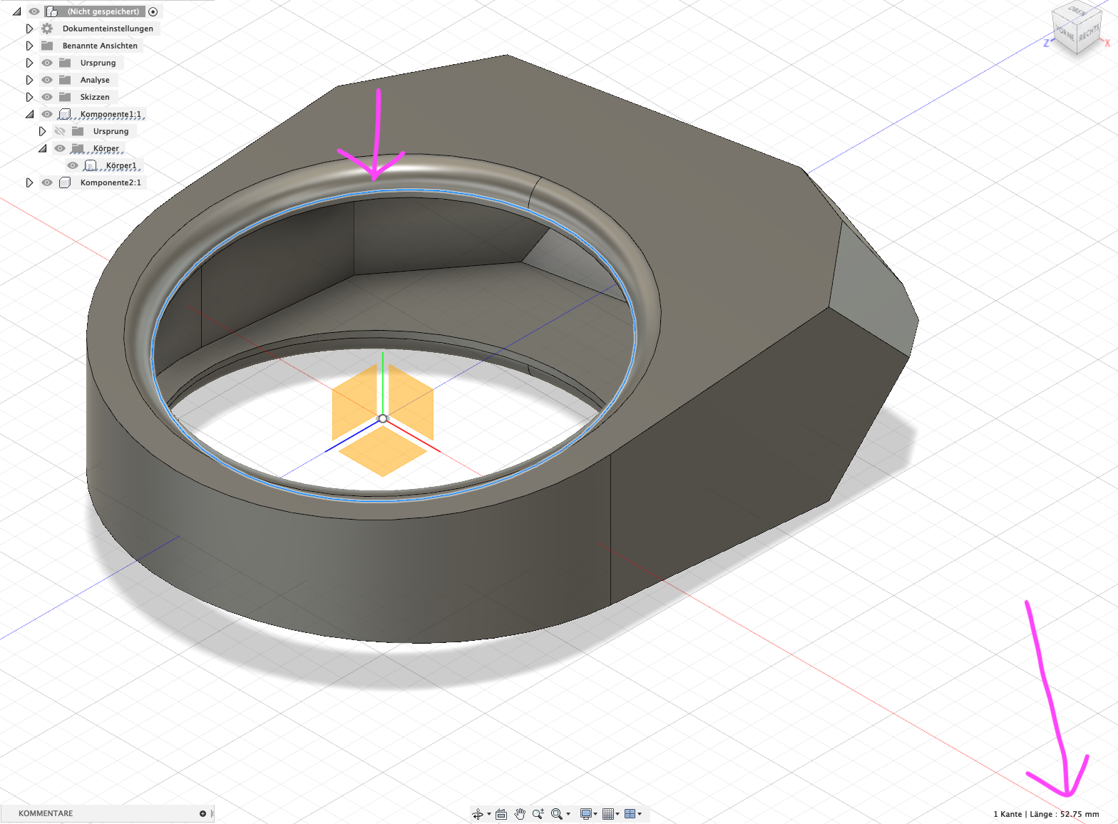 Gelöst: Ganzen Körper skalieren - abhängig von einer Kante/Umfang - Autodesk  Community - International Forums