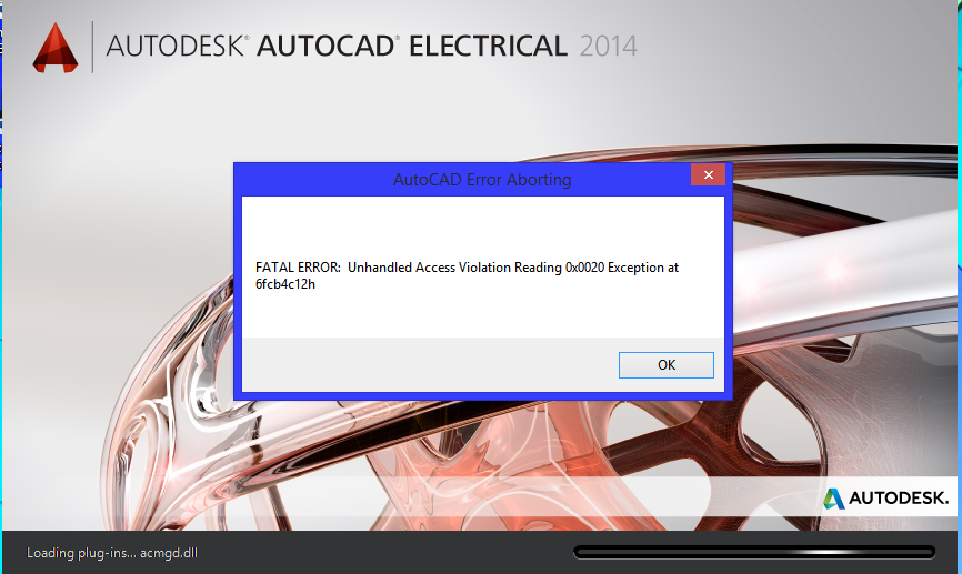 autocad fatal error