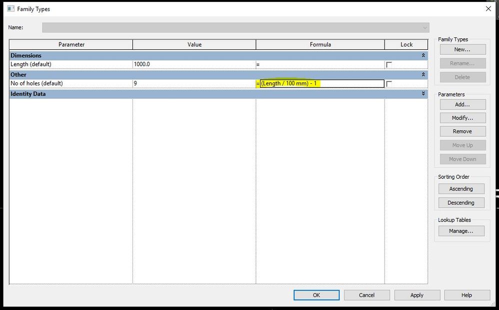 Revit family formula - Autodesk Community