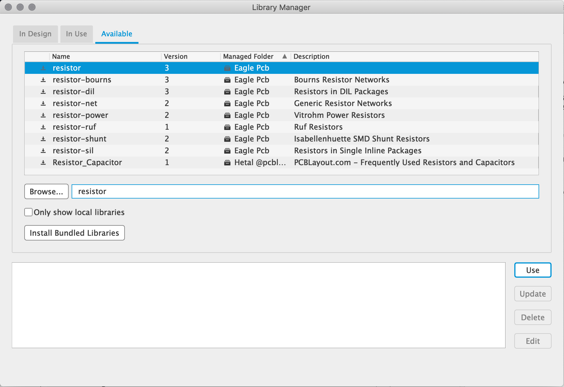 Where is "resistor.lbr"? - Autodesk Community - EAGLE