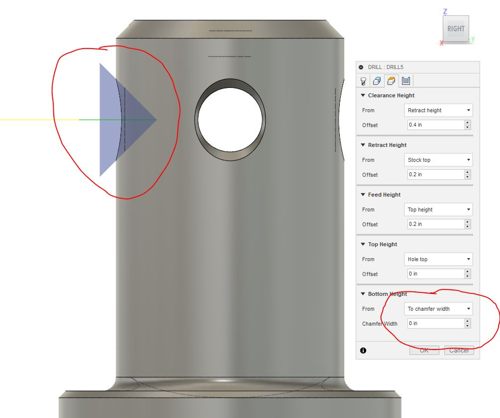 Solved How to machine countersinks when they are already in the model