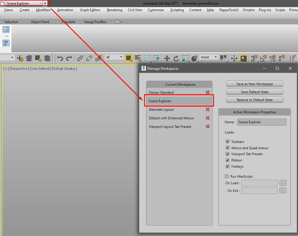 Solved: Start 3ds Max with the Layer Explorer docked and hidden? - Autodesk  Community - 3ds Max