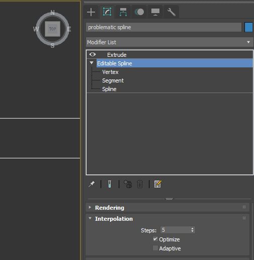 weird geometry when extruding editable spline that has multiple splines ...