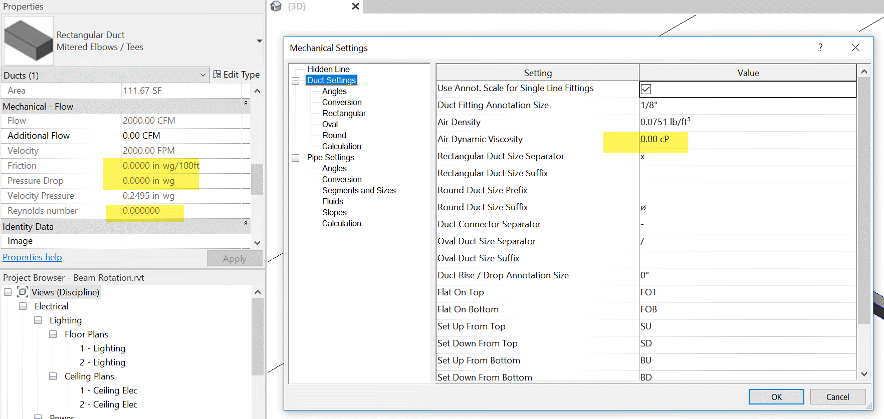 Solved: No Pressure Drop and Friction for duct - Autodesk Community