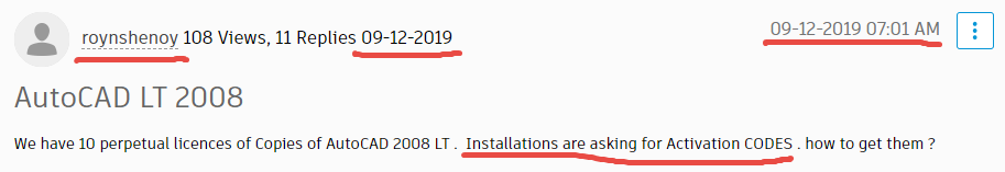 AutoCAD LT 2008 - Autodesk Community - Subscription, Installation