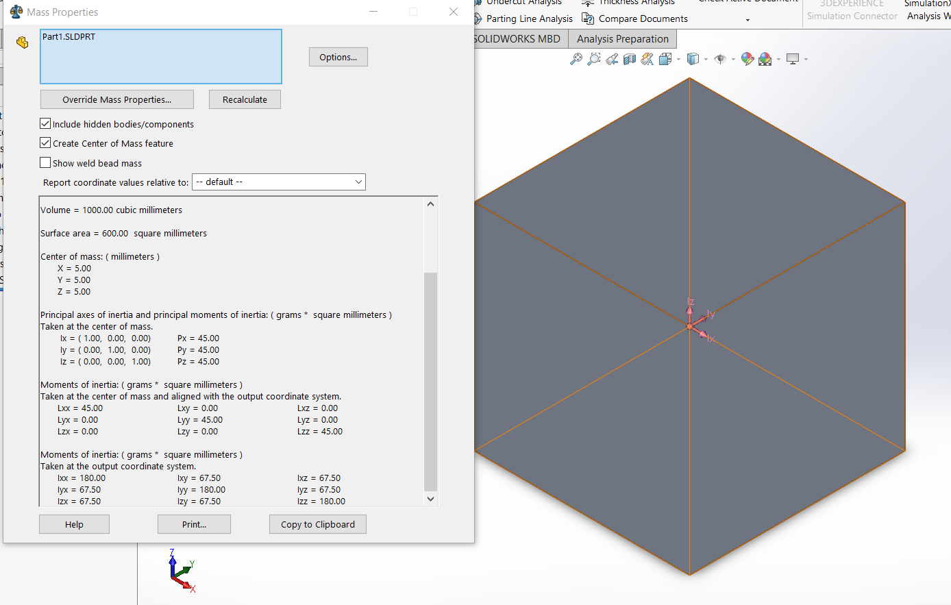 Moment of inertia is calculated incorrectly - Autodesk Community