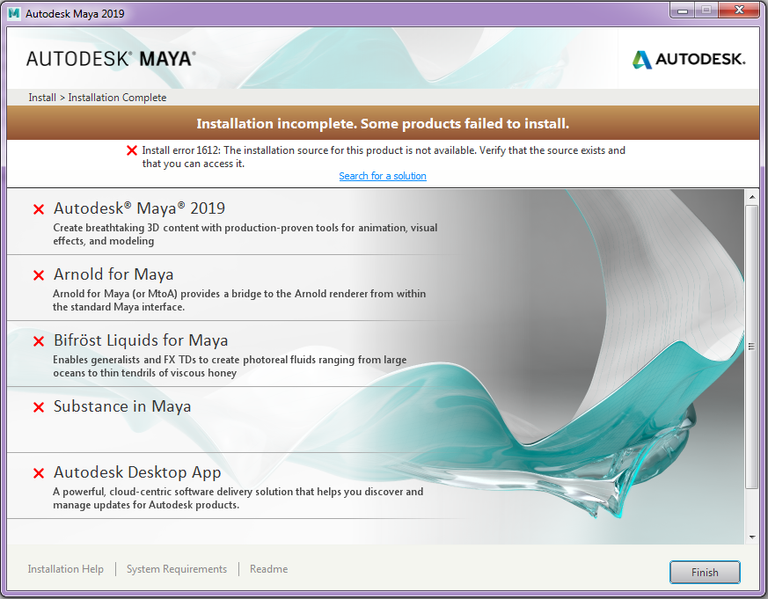 Solved I can't install Maya 2019 (Install Error 1612) Autodesk Community