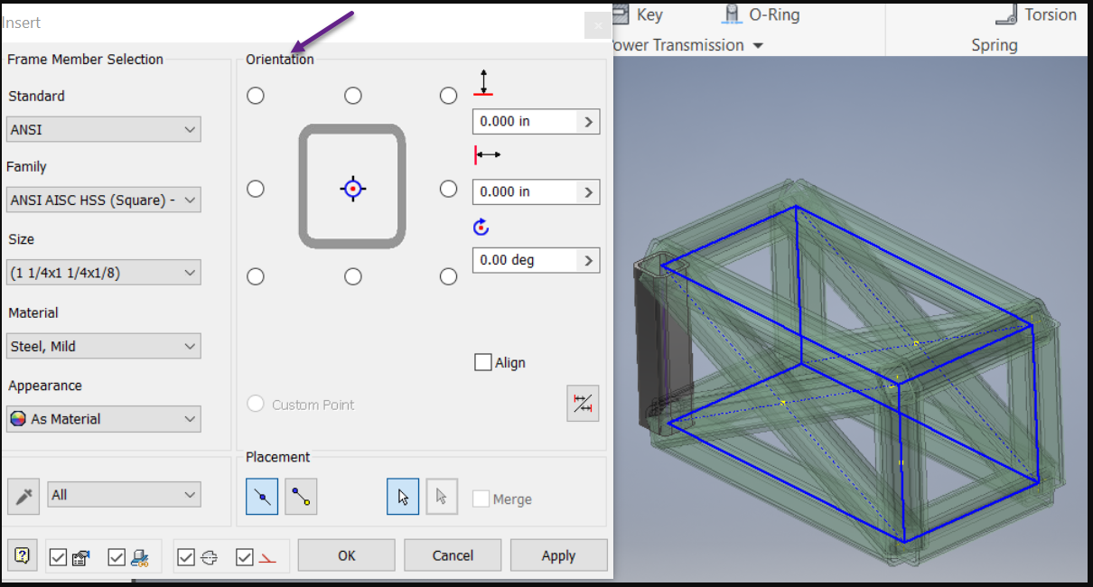 How do I flip the orientation of a frame member once it's created ...