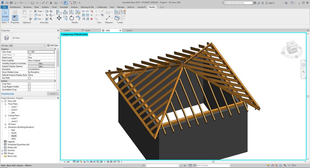 Bad Rafters on the corners(And it's Angled, it's not 90 Degree)