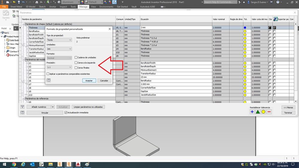 Solved inventor 2015 / sheet metal / BOM / thickness Autodesk Community