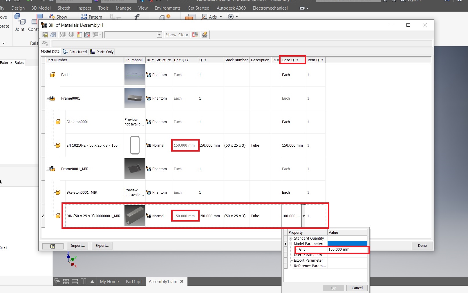 Solved: BOM QTY doesn't match. Error. - Autodesk Community