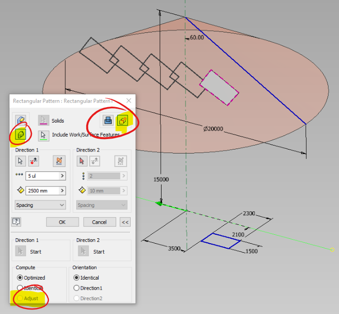 Patterning New Solids with 'Adjusted' Pattern - Autodesk Community