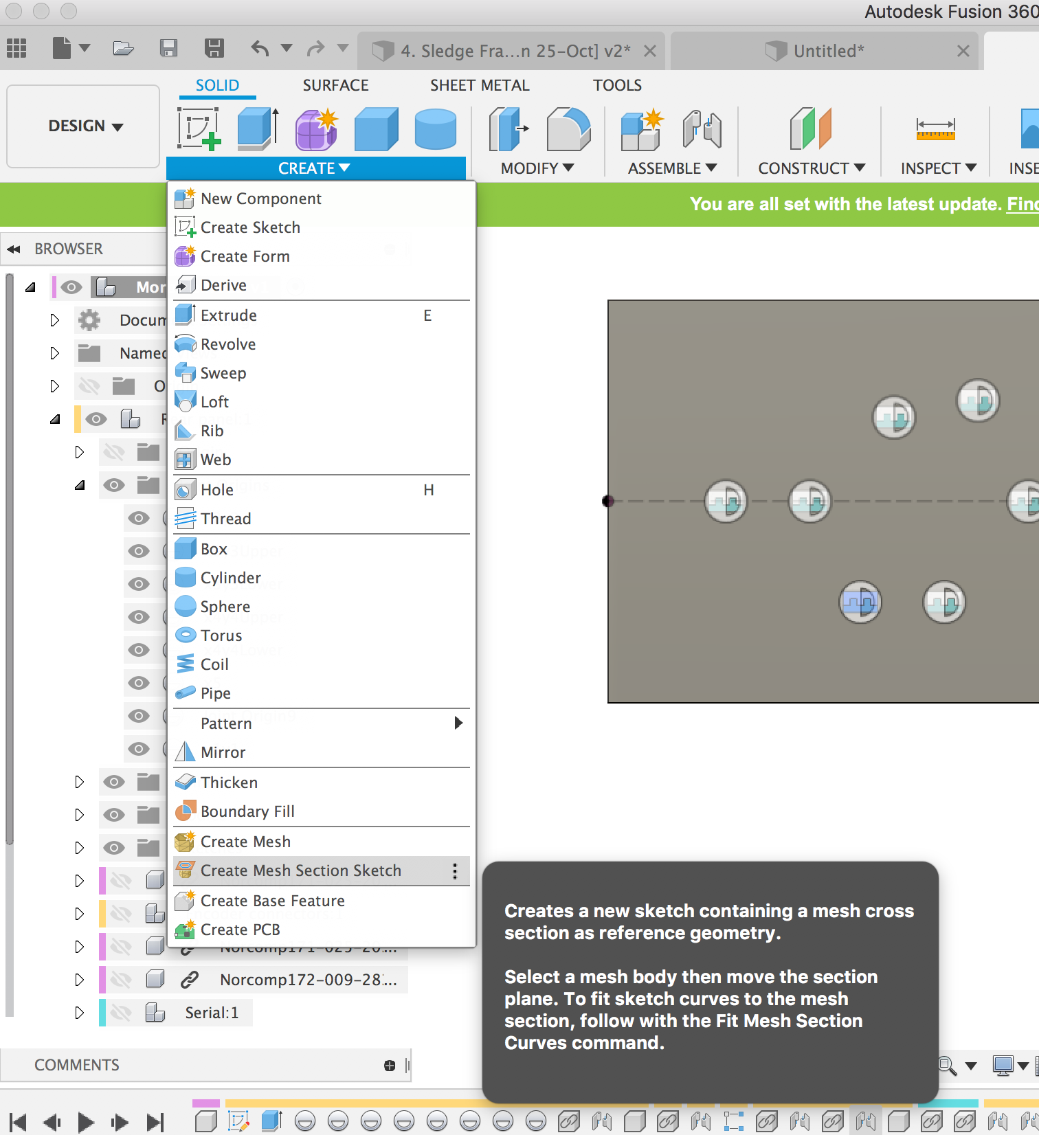 Impossible to create Fit Curves to Mesh Section - Autodesk Community - Fusion  360