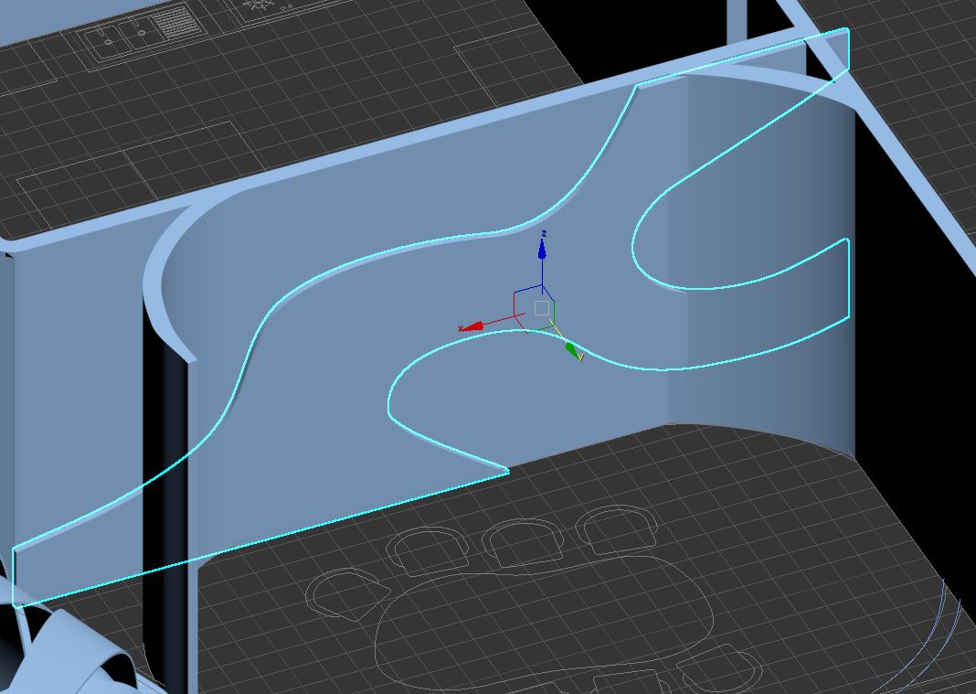 How do I make this highlighted object to curve with the curved wall? -  Autodesk Community - 3ds Max