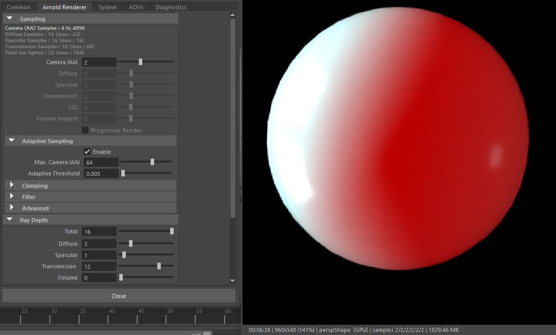 Arnold GPU render SSS sampling problem - Autodesk Community - Maya