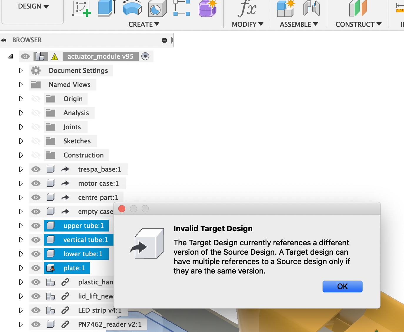 Solved: derive fails to an existing file that has no references ...