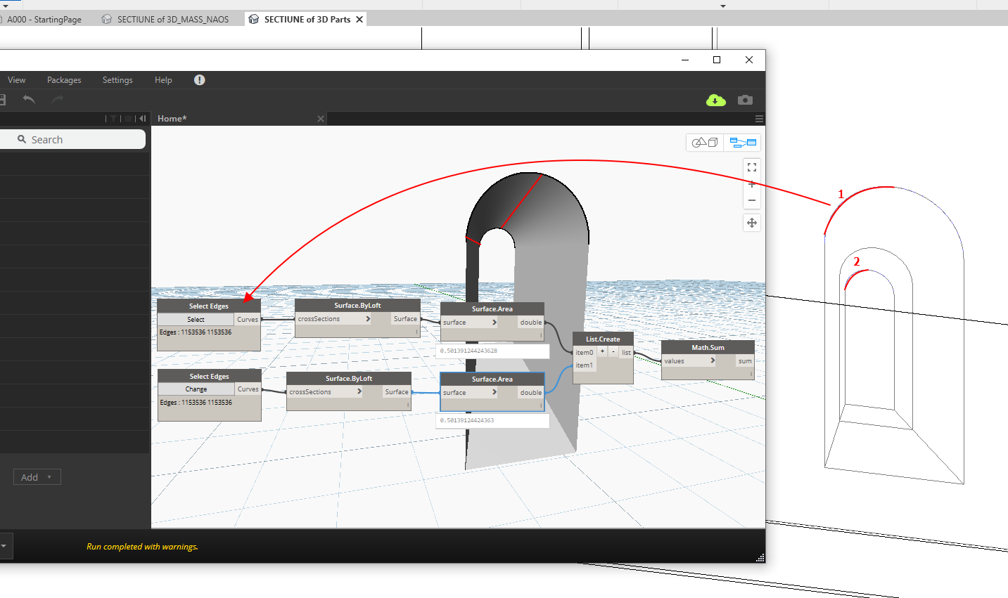 Solved: How to get the area of a surface from generic model with dynamo ...