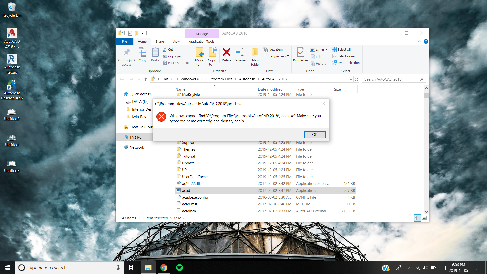 the file or directory is corrupted and unreadable Autodesk Community