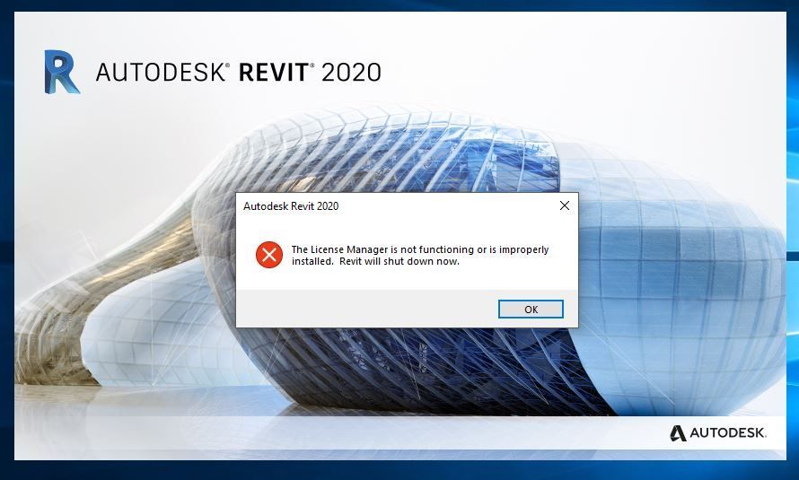 The license manager is not functioning or is improperly installed autocad что делать