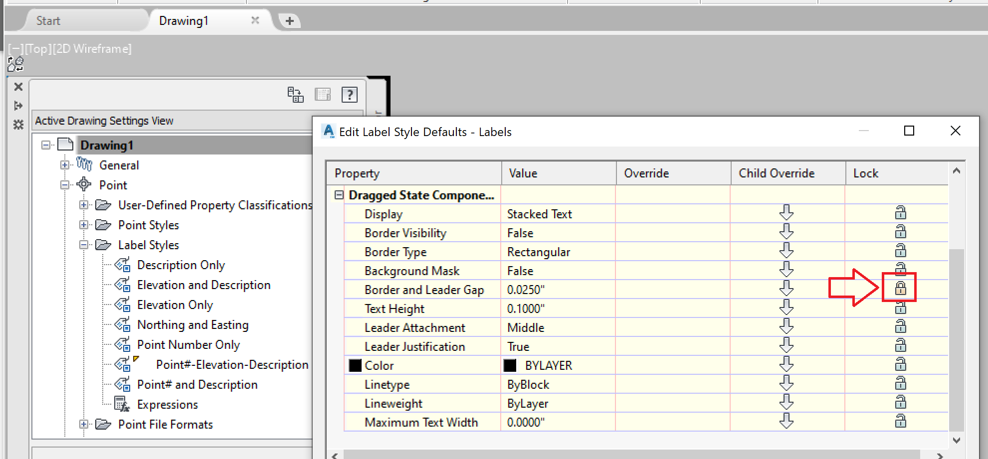 Solved: Point label color locked - Autodesk Community