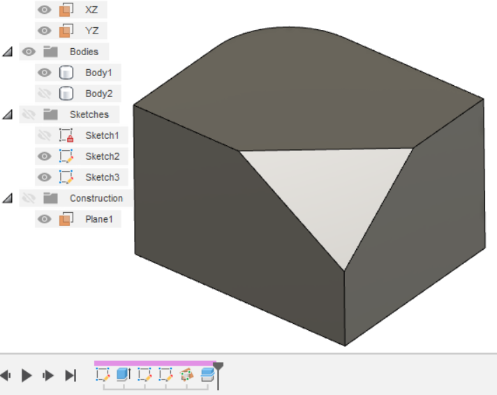 Solved: How to create an slanted face on a corner? - Autodesk Community