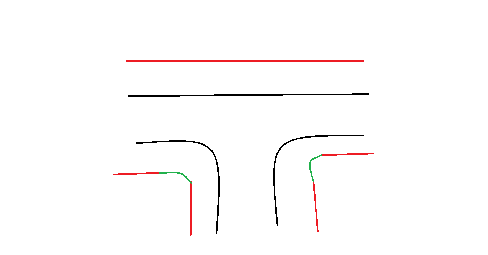 Corridor Intersection Workflow for Wide Daylighting and Small Curb ...