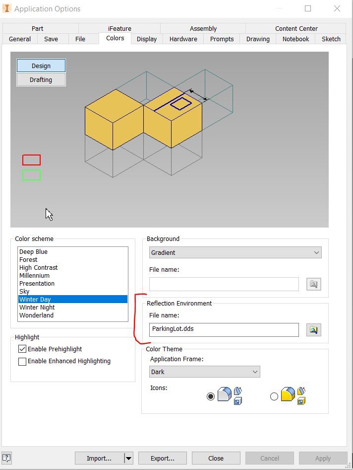 Fix Inventor Reflection.JPG