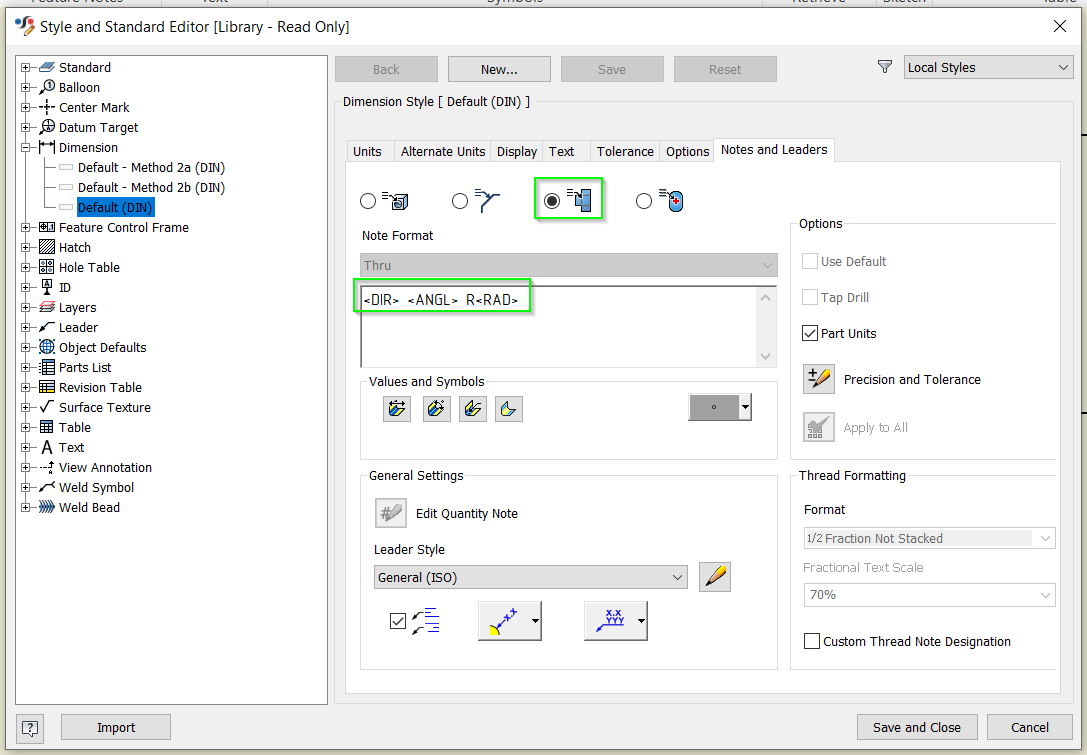 Solved: idw, Bend note, default Style exist? - Autodesk Community