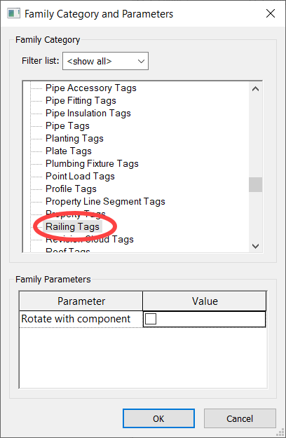 Solved: Find railing tag - Autodesk Community