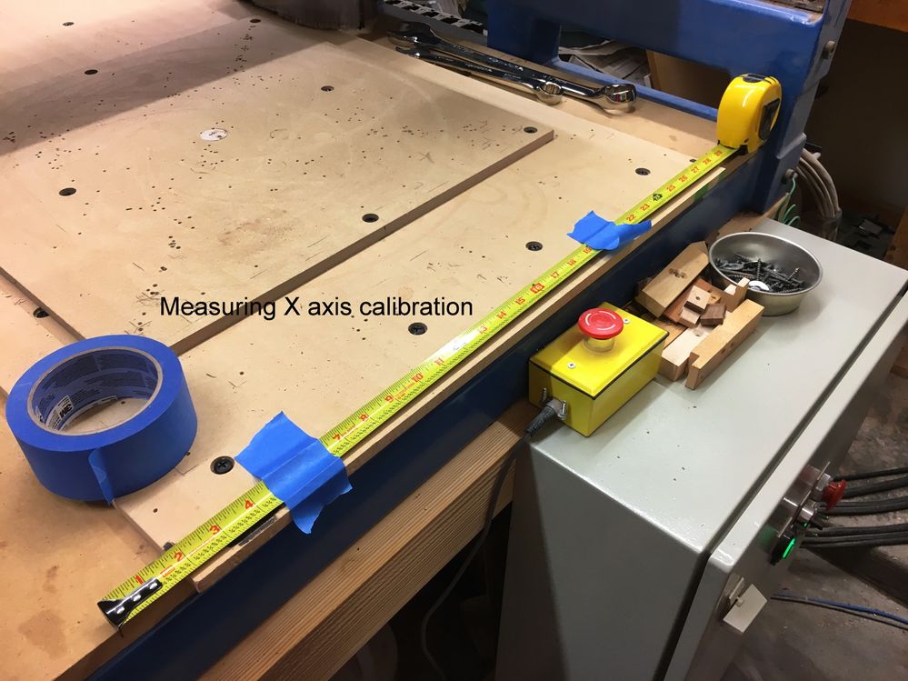 007 - Measuring X axis calibration.JPG