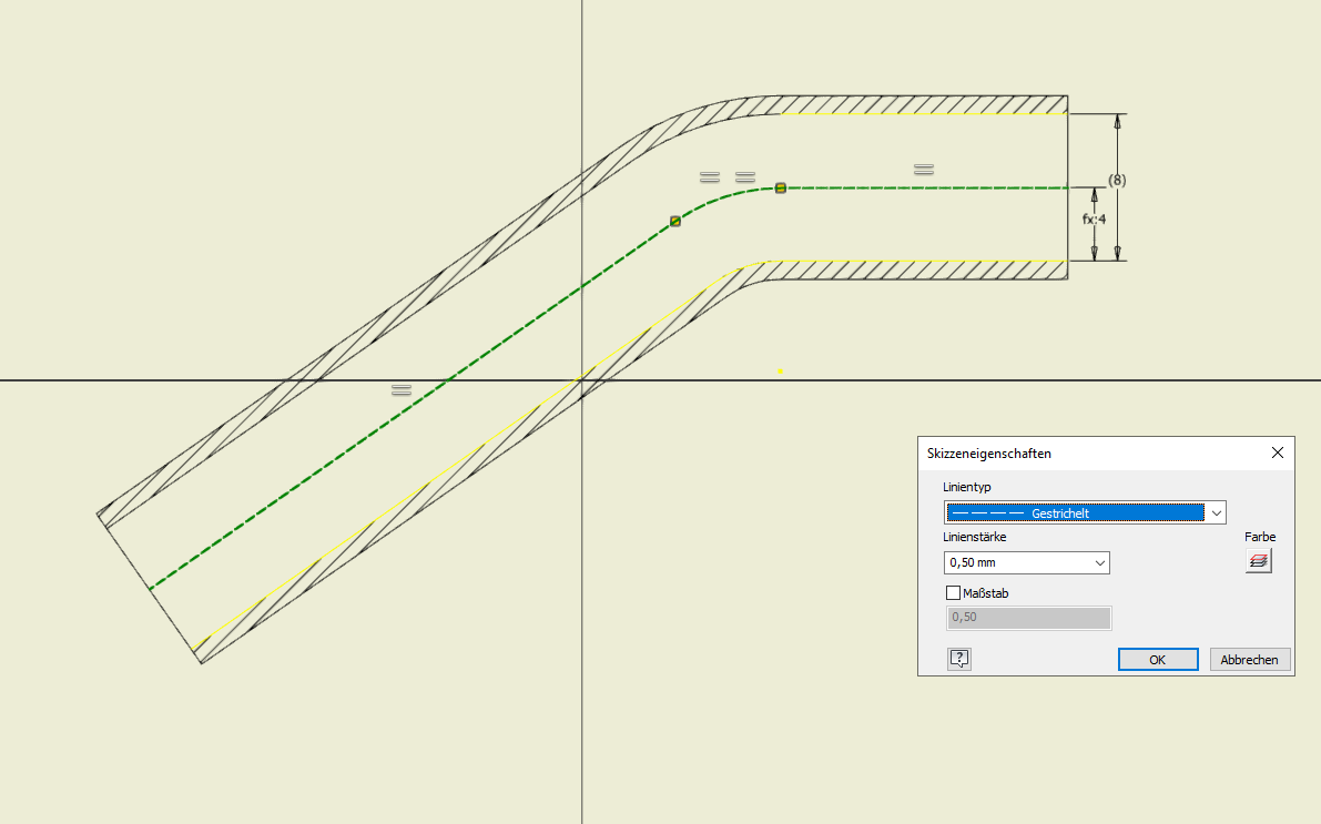 Gelöst: Wie in Inventor 2018 Mittellinie bei Rohrbogen editieren ...