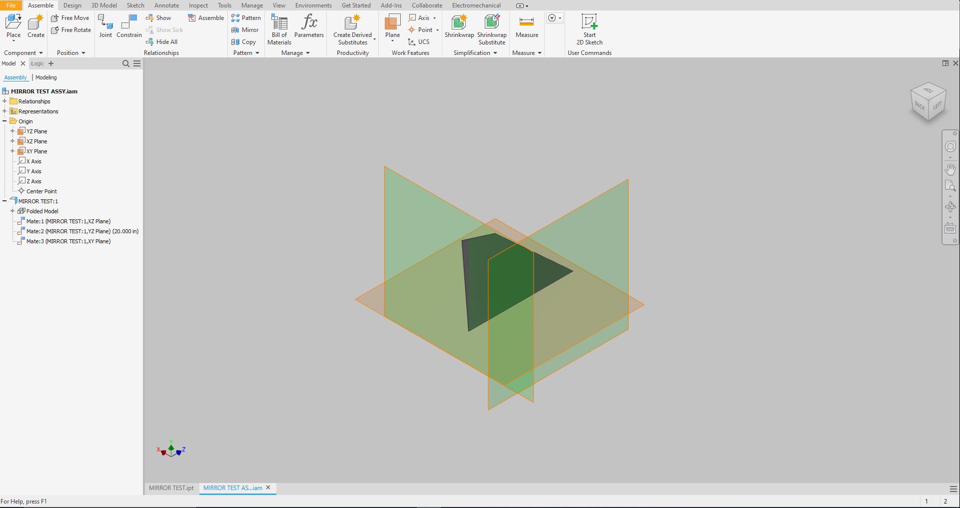 Treat Mirror Pattern as a fully constrained pattern - Autodesk Community