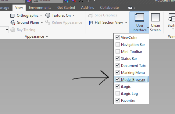 Solved: removed bar at the left of the screen - Autodesk Community