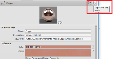 Duplicate appearance asset/adjust material