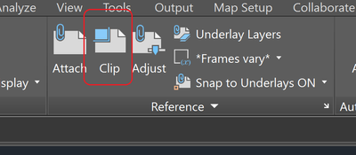 Insert Tab=>Reference Panel=>Clip Icon