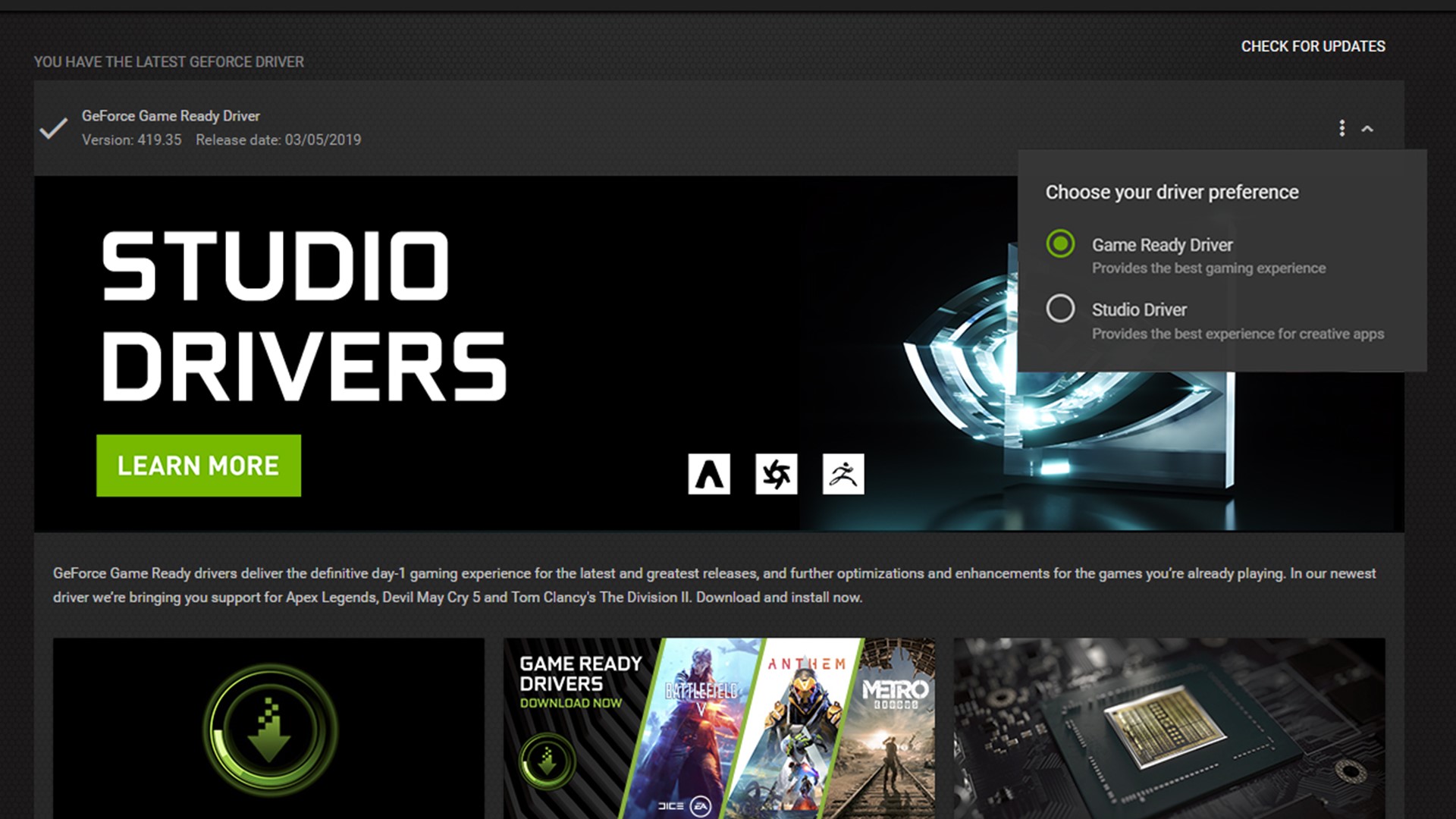 Nvidia geforce game ready driver update is available как обновить