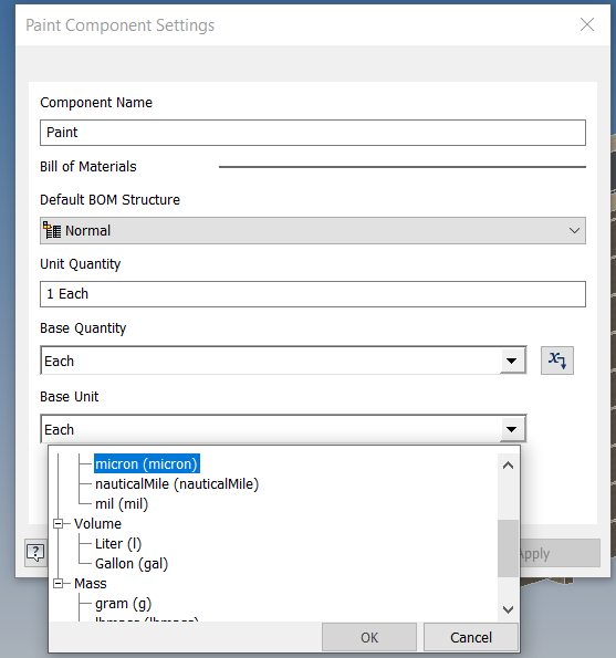 Solved: Virtual Components - Base Unit for Area non-existent ...