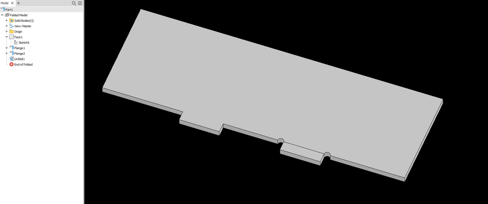 Left: normal 0 deg flange, Right: Flange with relief shape (unfolded)