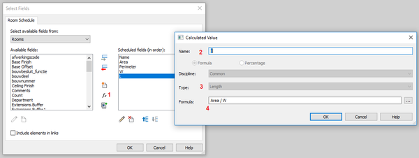 3) Insert calculated value for length