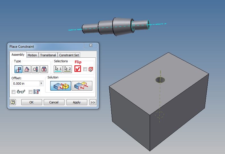 Flip command on mate axis - Autodesk Community